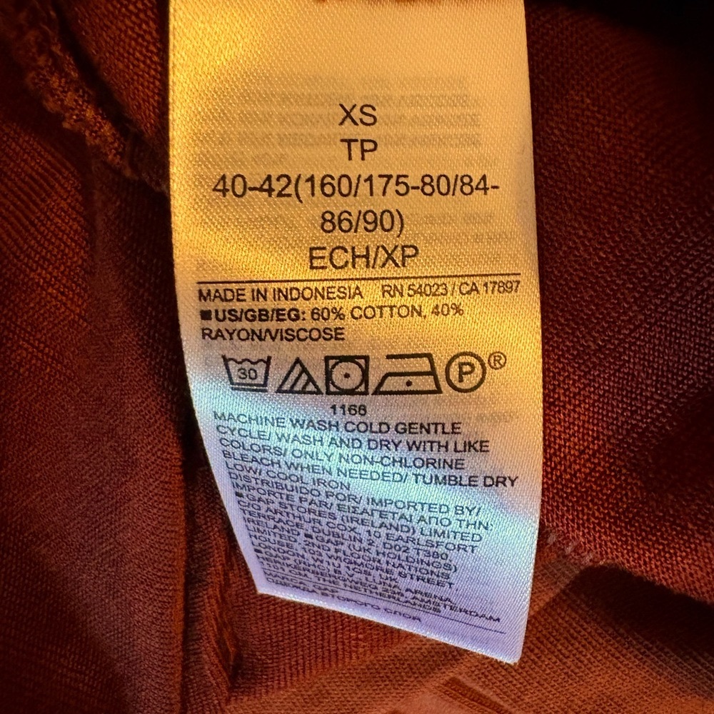 🤎 NWT GAP Terracotta Long Sleeve Dress | Size XS - Picture 3 of 8